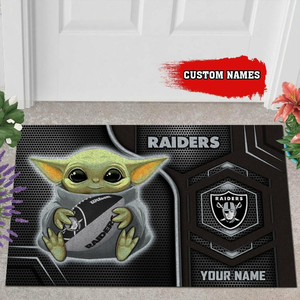 Las Vegas Raiders Doormats Snoopy Nfl Custom Name Raidersfanworld