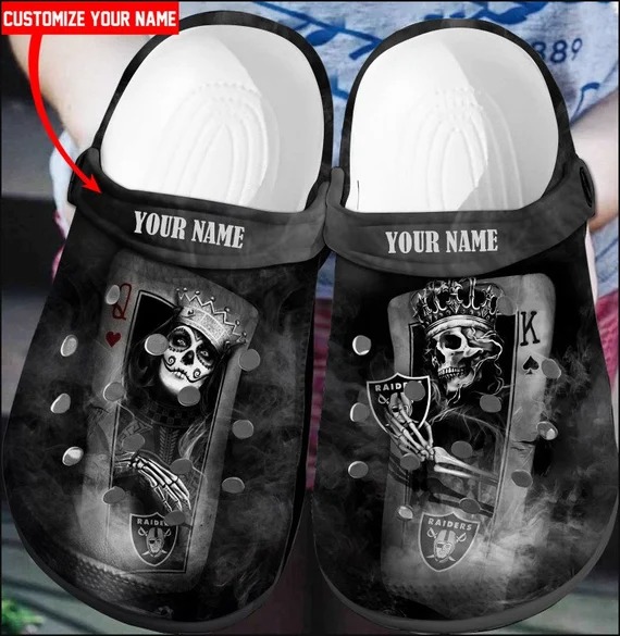 Las Vegas Raiders Personalized Crocs Crocband Nfl Crocs Clog Shoes ...