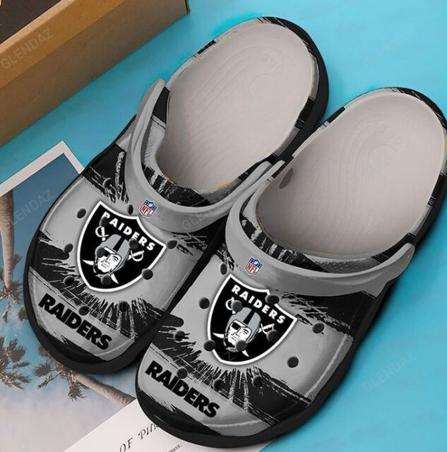NFL Raider Crocs Clog Shoes Personalized Crocs Crocband For Women and ...