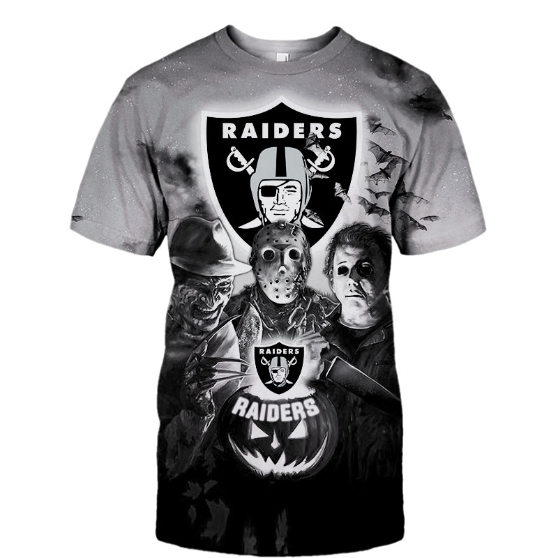 NFL Football Oakland Raiders Men's T-shirt 3D Short Sleeve O Neck – 4 Fan  Shop