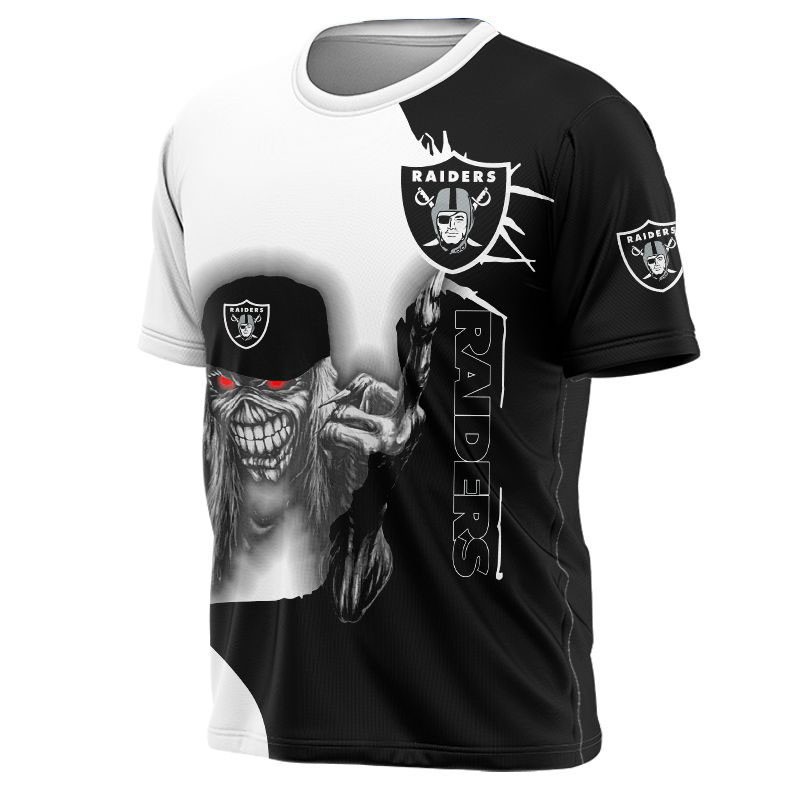 Las Vegas Raiders t shirt iron maiden gift for Halloween -  Raidersfanworld.com