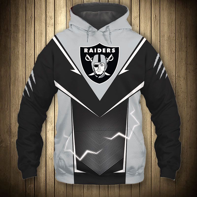 NFL Las Vegas Raiders 3D Sleeveless Zip Hoodie - USALast