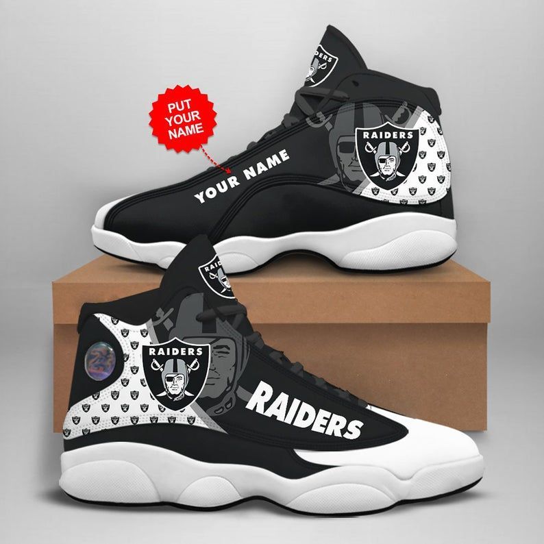 Las Vegas Raiders Air Jordan 13 Sneakers Shoes For Fans