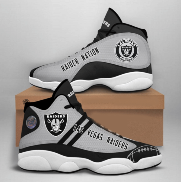 Las Vegas Raiders NFL big logo Football Team Sneaker 16 For Lover JD13