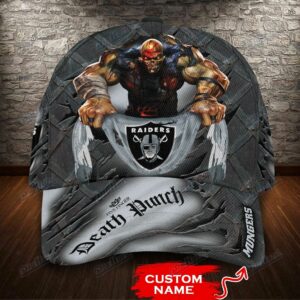 NFL Las Vegas Raiders Five Finger Death Punch 3D Classic Cap 08 Custom