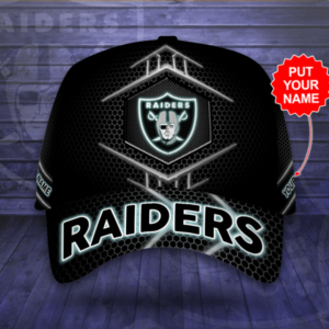 Personalized Las Vegas Raiders 3D NFL Cap
