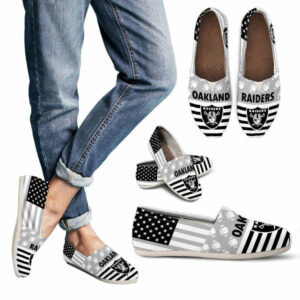 American Flag Oakland Raiders Casual Shoes