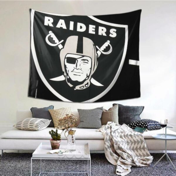 Decorative Wall Tapestry NFL Las Vegas Raiders tapestry Is Soft Durable