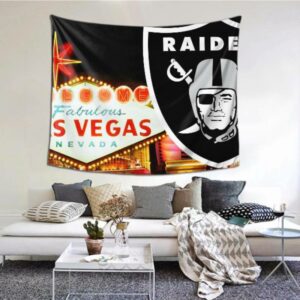 Dorm Decor NFL Las Vegas Raiders tapestry For Living Room Bedroom