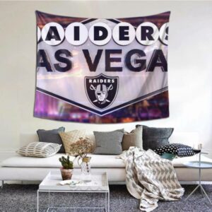 Easy To Hang Las Vegas Raiders tapestry Living Room