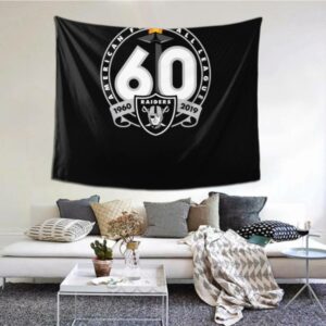 Easy To Hang NFL Las Vegas Raiders tapestry For Bedroom