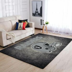 Football Team Oakland Raiders Area Rug Home Decor