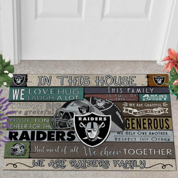 Las Vegas Raiders 3D Doormats NFL Quote