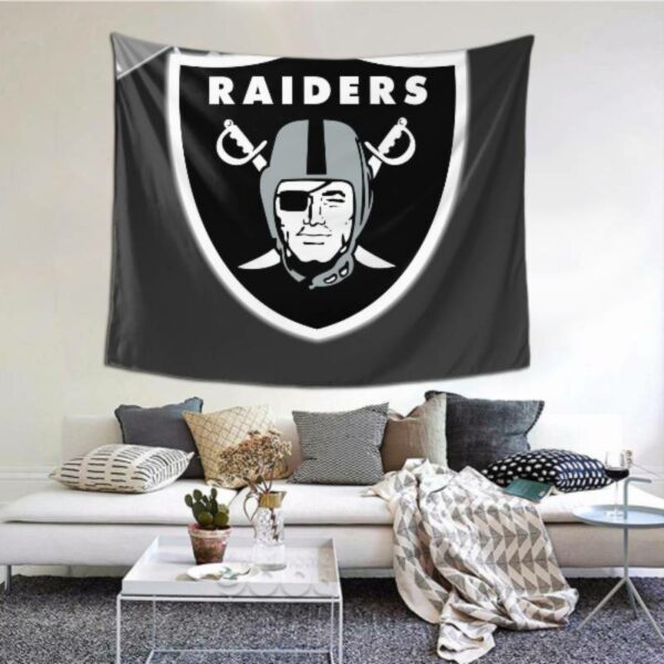 Las Vegas Raiders tapestry Tapestry Wall Hanging Is Lightweight