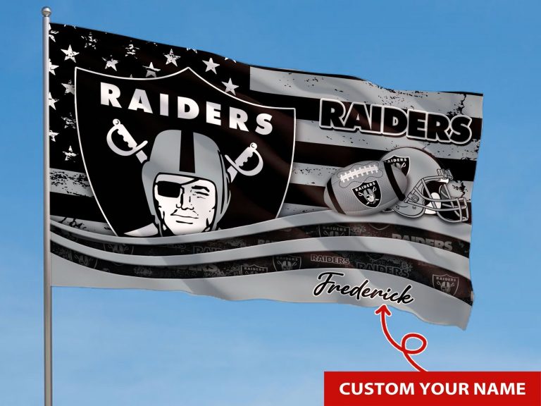 NEW Las Vegas Raiders custom Personalized NFL flag