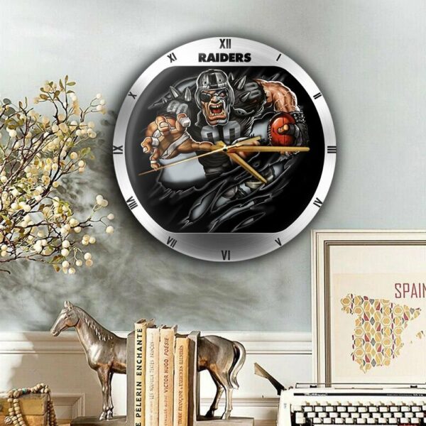 NFL Las Vegas Raiders Mascot Clock