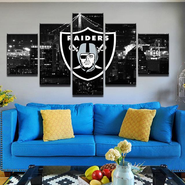 Oakland Raiders Wall Art Cheap For Living Room Wall Decor – 4 Fan Shop