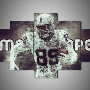 Oakland Raiders – Amari Cooper – Sport 5 Panel Canvas Art Wall Decor