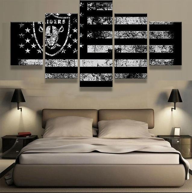 Oakland Raiders, American football team, creative American flag