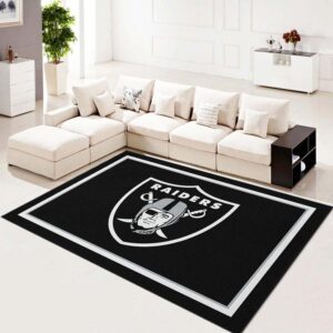 Oakland Raiders Football Team Nfl Spirit Living Room Carpet Kitchen Area Rugs