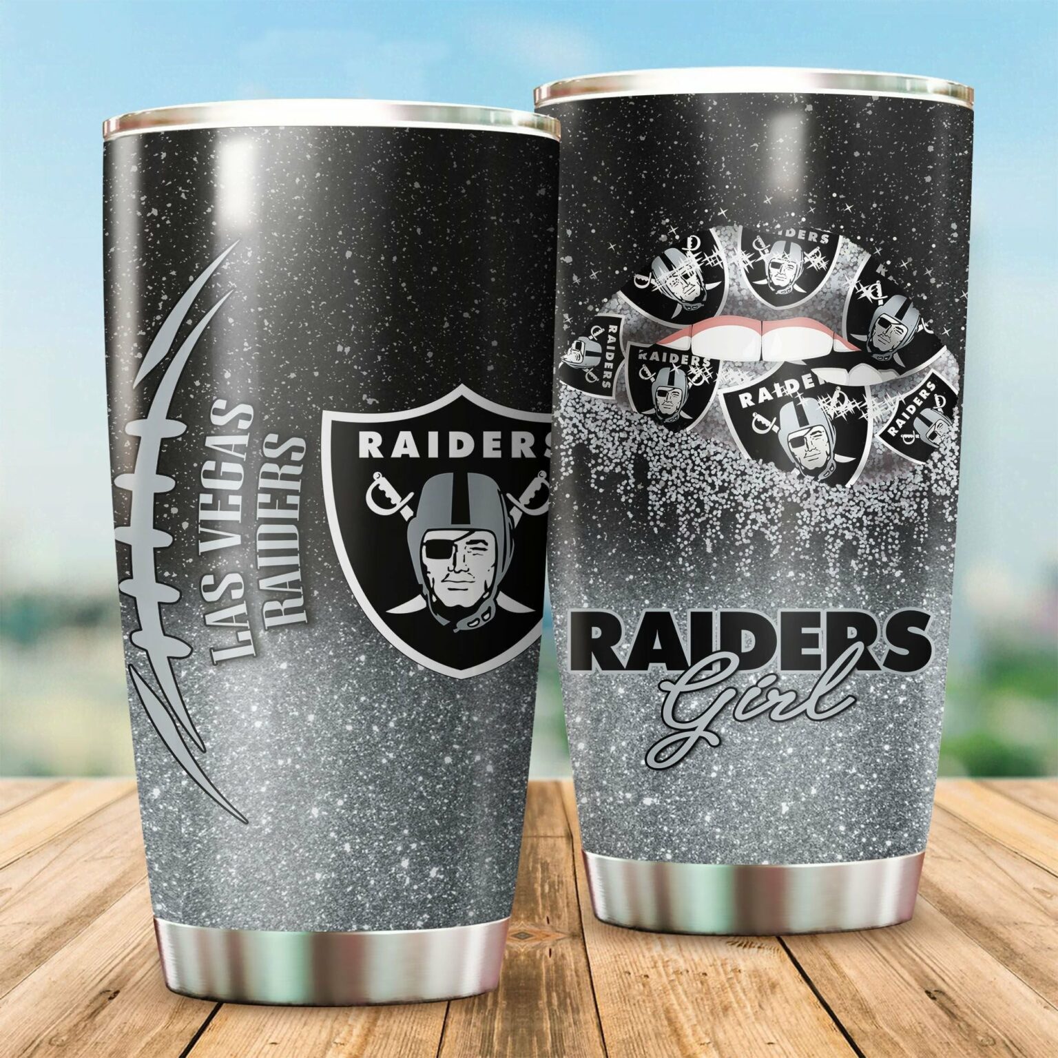 Oakland Raiders Girl Tumbler - Raidersfanworld.com