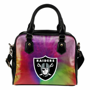 Rainbow Dynamic Mix Colours Gorgeous Oakland Raiders Shoulder Handbags