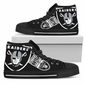 Straight Outta Oakland Raiders High Top Shoes