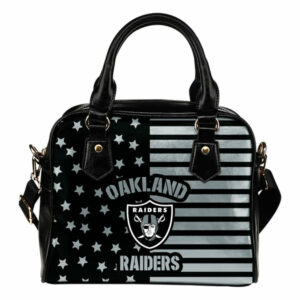 Unique Twinkle Star With Line Oakland Raiders Shoulder Handbags