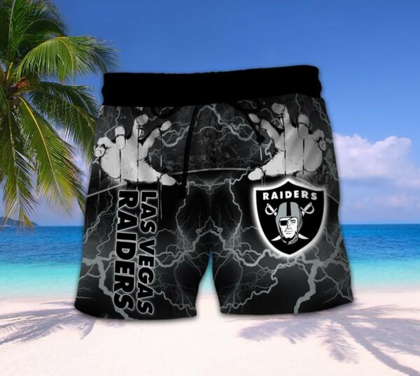 NFL Raiders summer style beach shorts sport for men