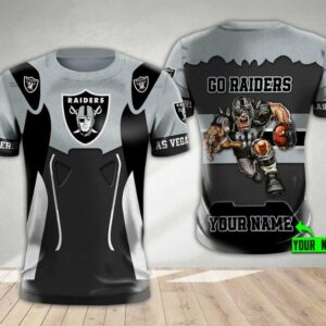NFL Las Vegas Raiders Men Women Tshirt 3D Print Custom New