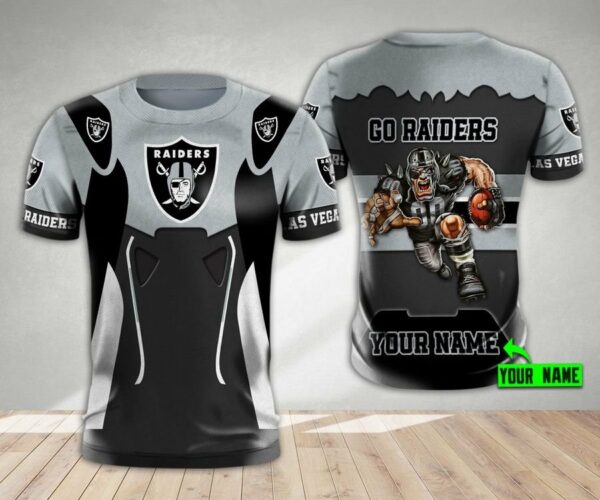 NFL Las Vegas Raiders Men Women Tshirt 3D Print Custom New