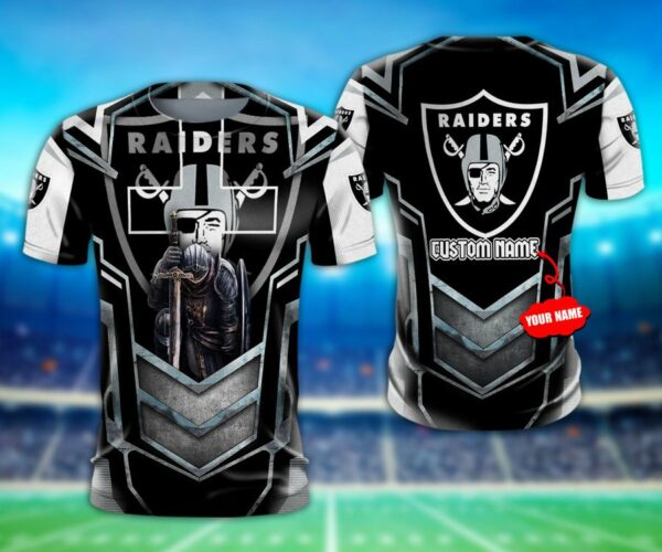 NFL Las Vegas Raiders Men Women Tshirt 3D Print For Fans
