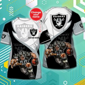 NFL Las Vegas Raiders Men Women Tshirt 3D Print New