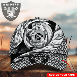 Las Vegas Raiders NFL CAP PERSONALIZED Dragon