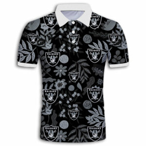 Las Vegas Raiders Aloha NFL Hawaiian Polo Shirt