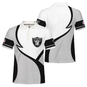 Las Vegas Raiders Button Up Polo Shirt