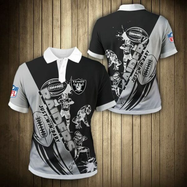 Las Vegas Raiders Casual 3D Polo Shirt Women Men