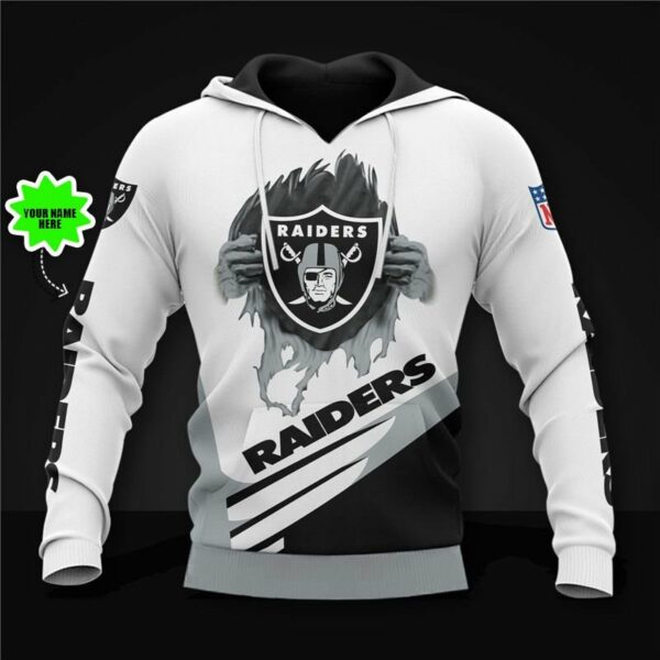 Las Vegas Raiders NFL Personalized 3D Hoodie