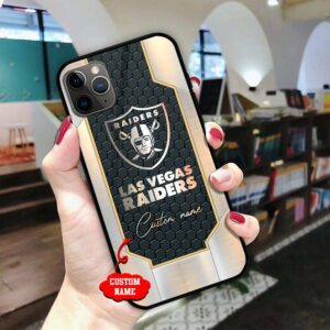 Las Vegas Raiders NFL Personalized Glass Phone Case Hot Trends