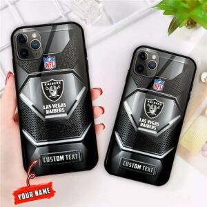 NFL Las Vegas Raiders Personalized Glass Phone Case