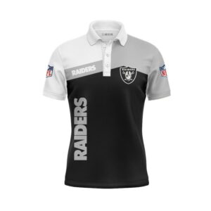 Las Vegas Raiders Women's Button Up Polo Shirt