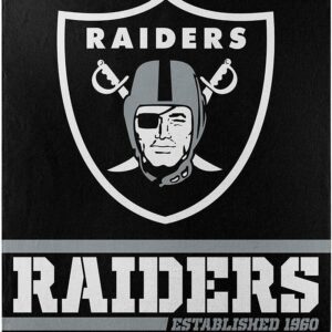 Nfl Team Logo Oakland Raiders Team Fleece Blanket