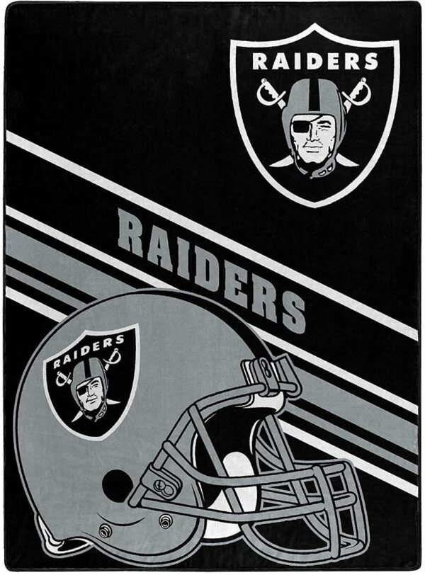 Nfl Team Logo Throw Las Vegas Raiders Fleece Blanket