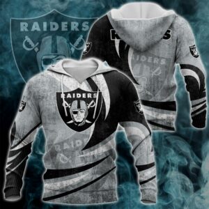 Oakland Raiders NFL 3D Hoodie Print Full