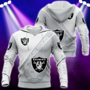 Oakland Raiders NFL All-over Print Hoodie T-Shirt Zip Hooded