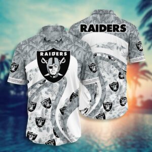 Oakland Raiders NFL Hawaiian Shirt and Short