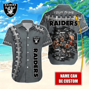 Raiders NFL Style Hawaiian Shirt Hot Trends