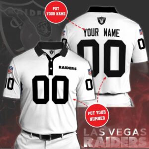 Personalized Las Vegas Raiders No121 Polo Shirt