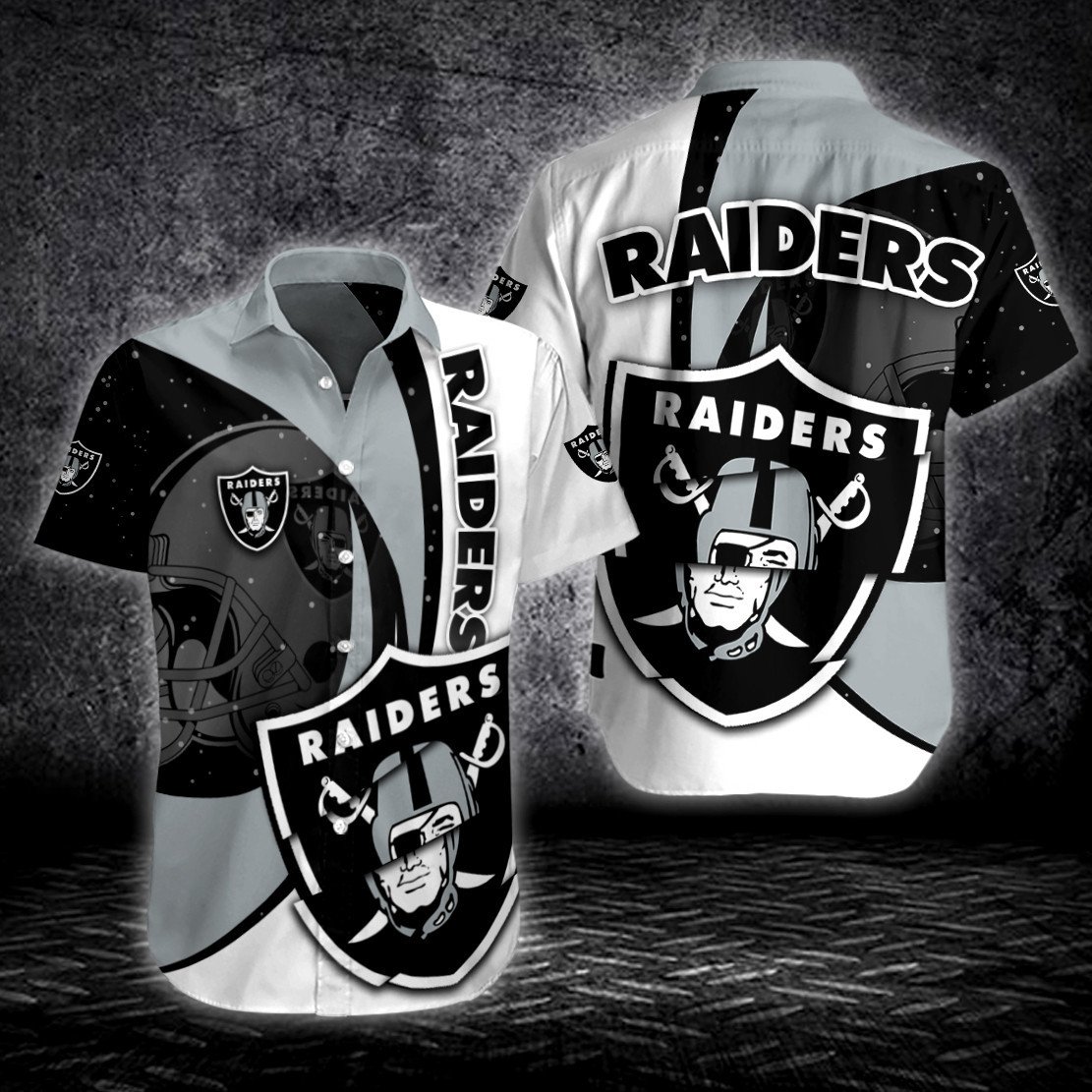 Men Las Vegas Raiders Button Shirt 3D Print 