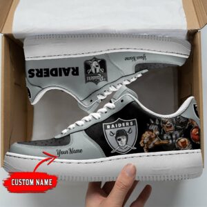 Las Vegas Raiders Custom Converse Shoes Black High - Bandana Fever
